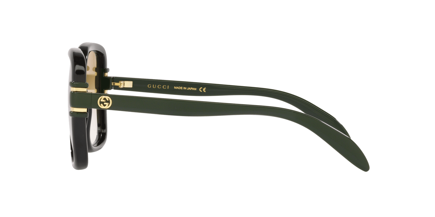 משקפי שמש של גוצ'י שחור-ירוק | GUCCI GG1066S Black-Green