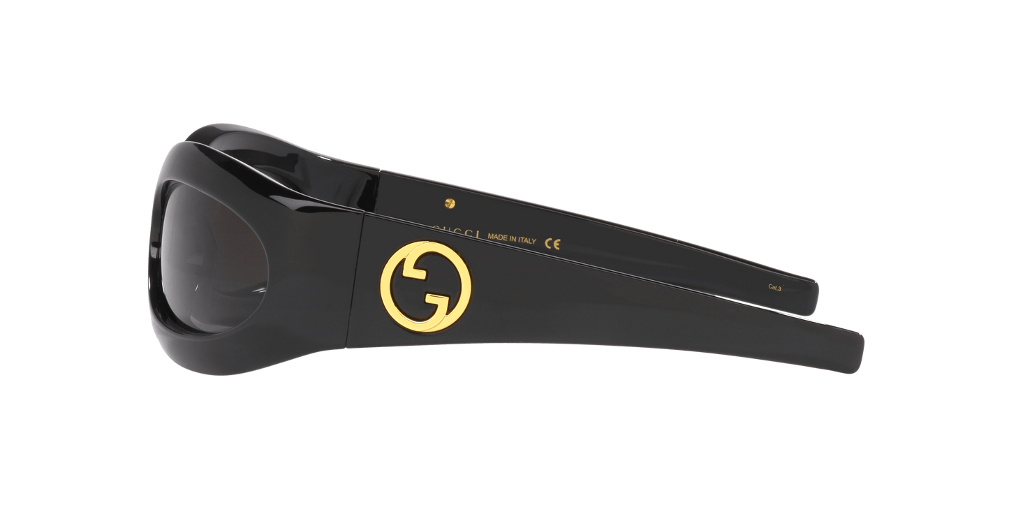 Gucci Sunglasses Black-Grey | GUCCI GG1247S Black-Grey