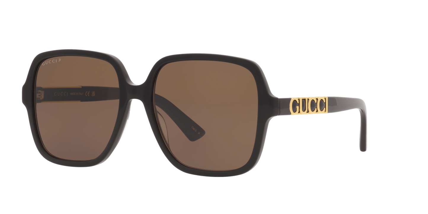 משקפי שמש של גוצ'י שחור-חום | GUCCI GG1189S Black-Brown