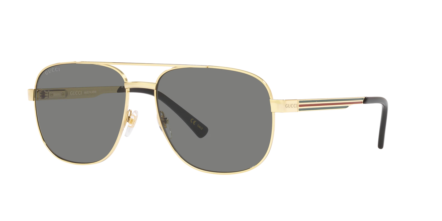 משקפי שמש של גוצ'י זהב-אפור | GUCCI GG1223S Gold-Grey