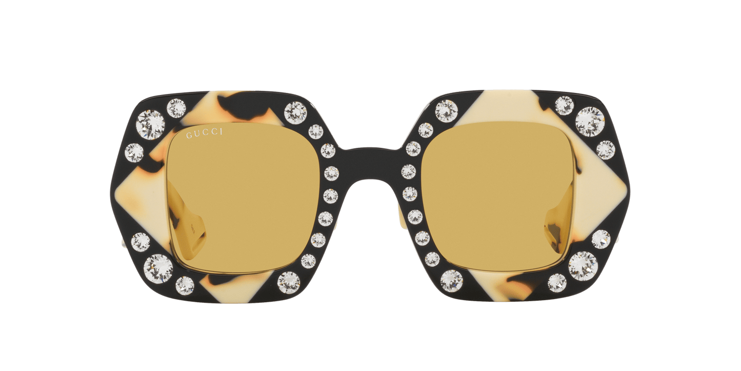 משקפי שמש של גוצ'י שחור-צהוב | GUCCI GG1330S Black-Yellow
