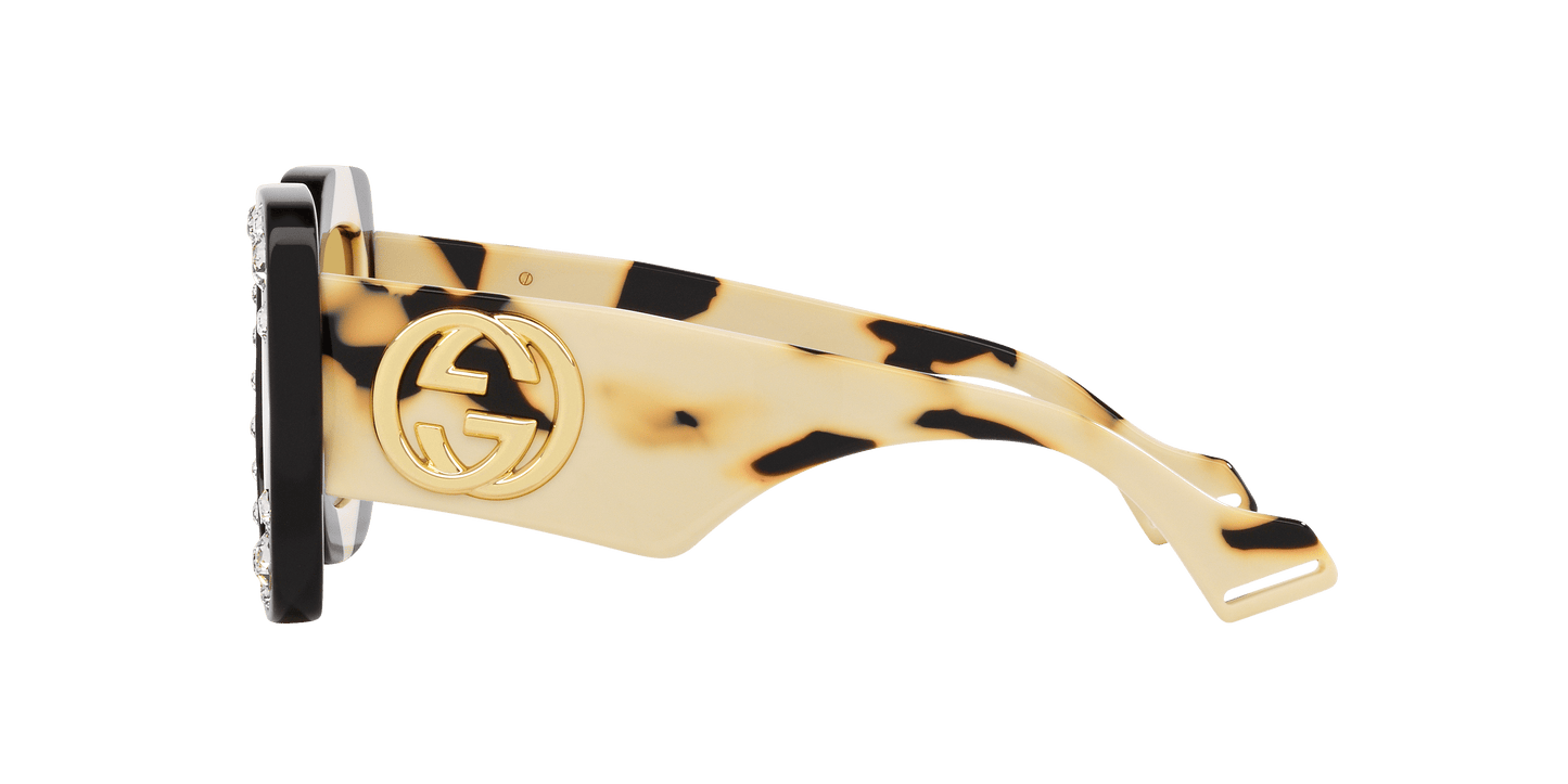 משקפי שמש של גוצ'י שחור-צהוב | GUCCI GG1330S Black-Yellow