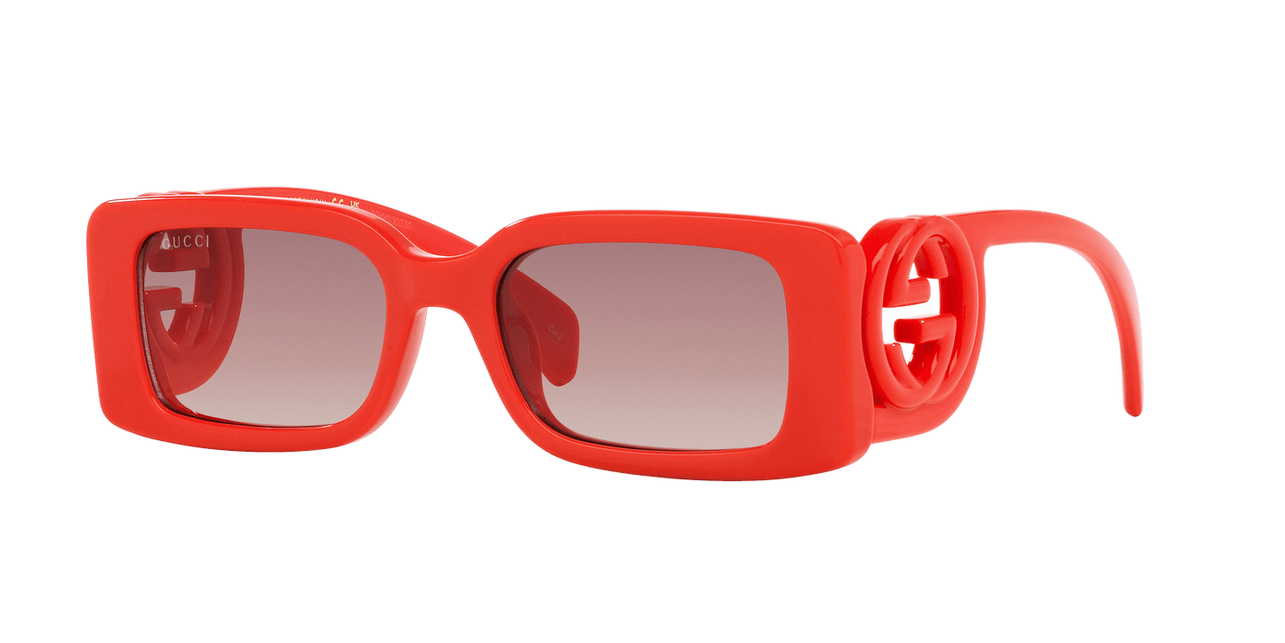 משקפי שמש של גוצ'י אדום-חום | GUCCI GG1325S Red-Brown