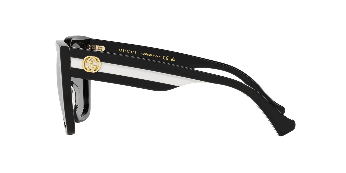 משקפי שמש של גוצ'י שחור מט-אפור | GUCCI GG1300S Black Matte-Grey