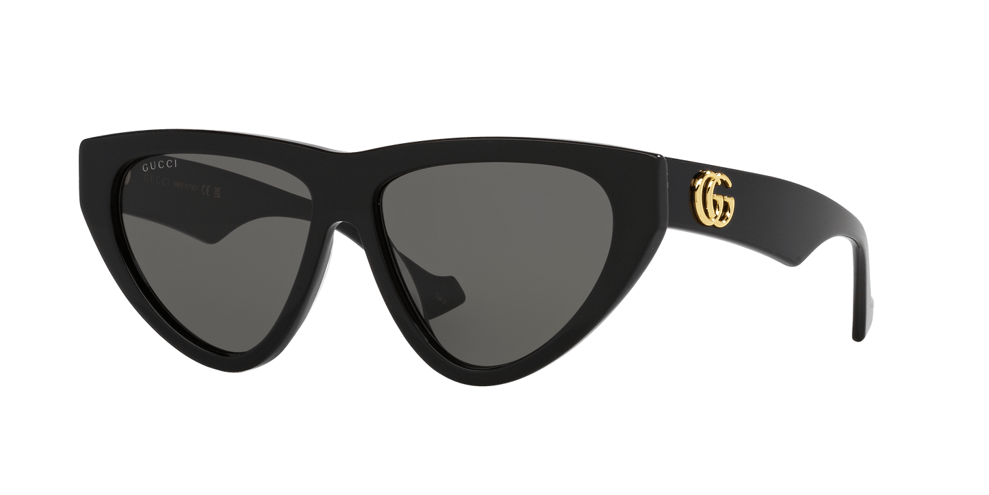 משקפי שמש של גוצ'י שחור-אפור | GUCCI GG1333S Black-Grey
