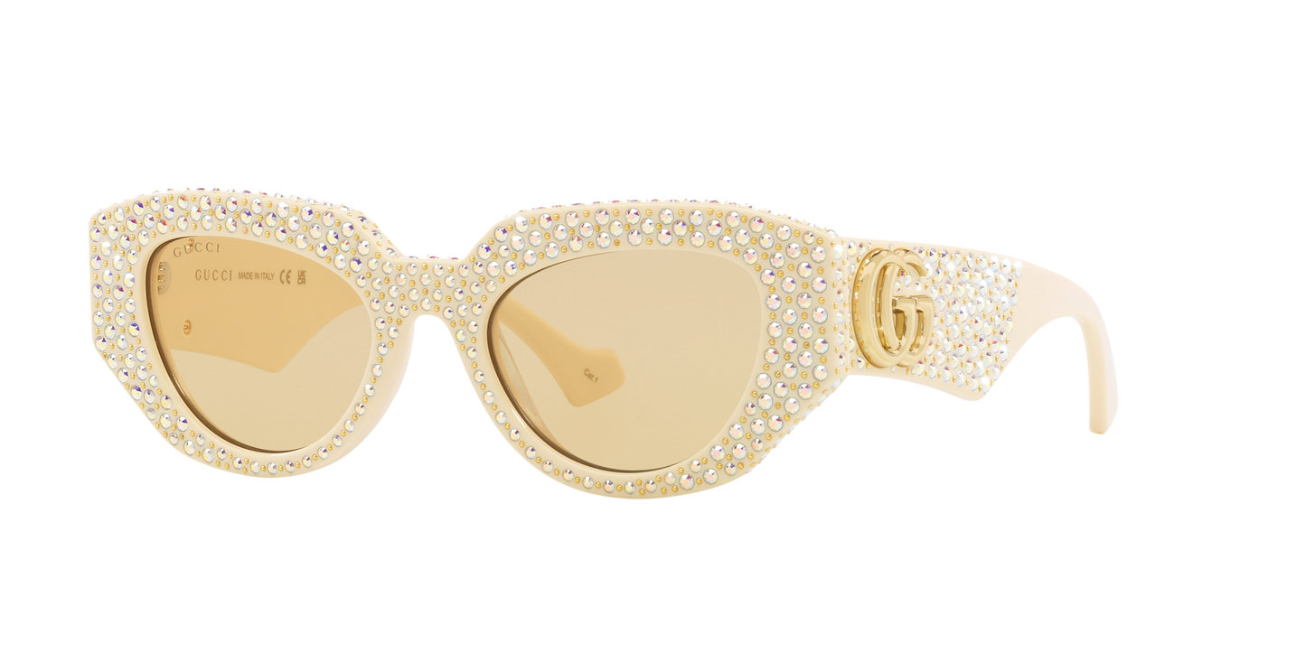 Gucci Sunglasses Beige-Brown | GUCCI GG1421S Beige-Brown