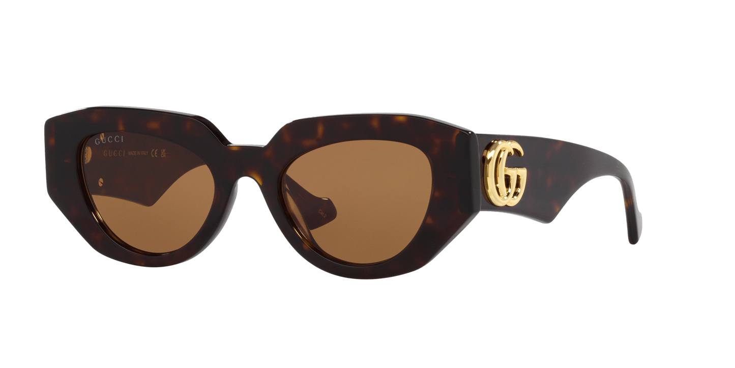 משקפי שמש של גוצ'י צב-חום | GUCCI GG1421S Tortoise-Brown