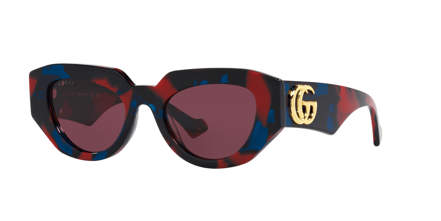 משקפי שמש של גוצ'י צב-סגול | GUCCI GG1421S Tortoise-Purple