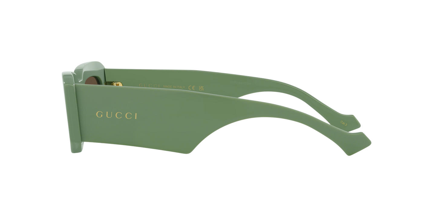 משקפי שמש של גוצ'י ירוק-חום | GUCCI GG1426S Green-Brown