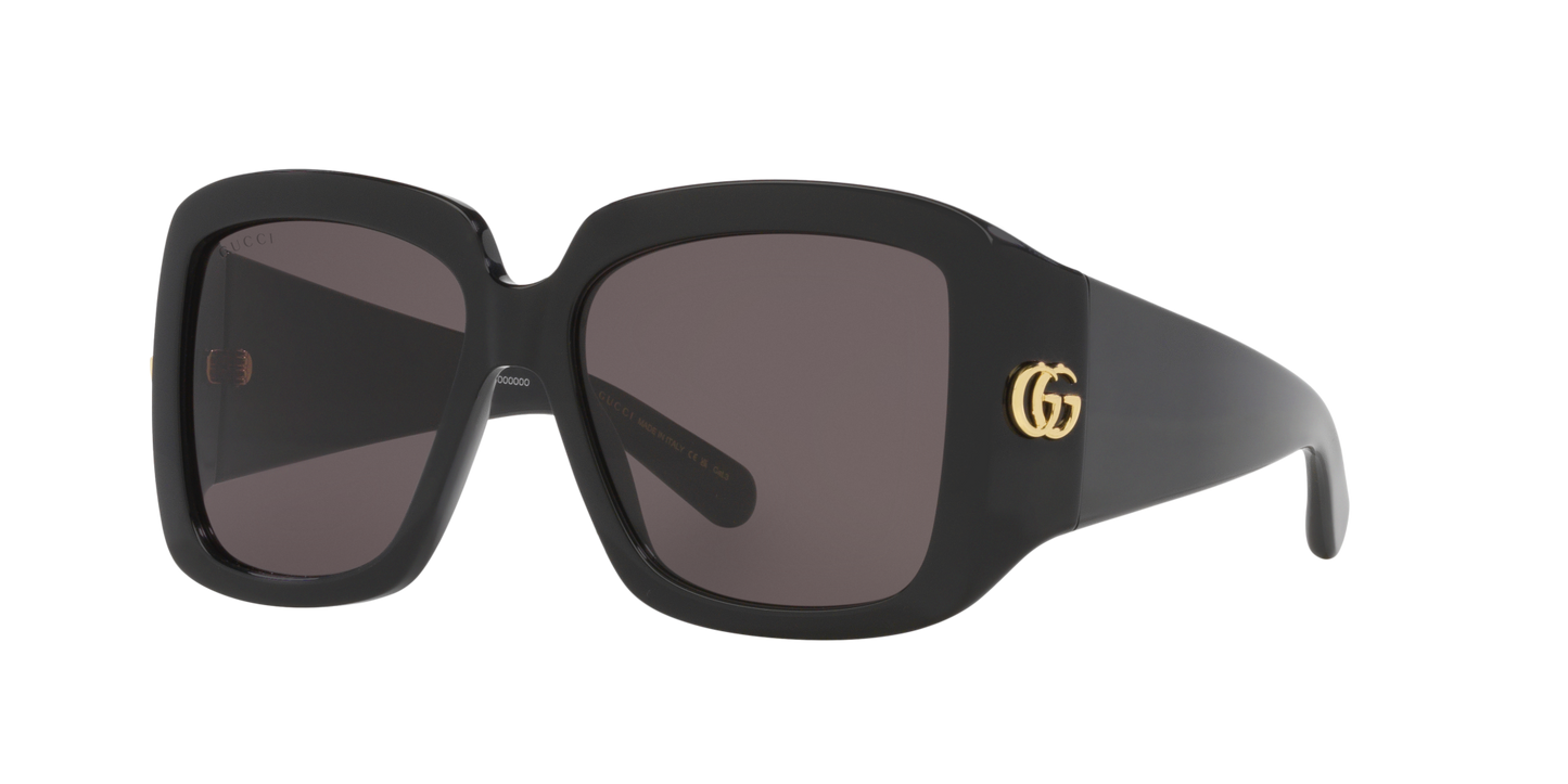משקפי שמש של גוצ'י שחור-אפור | GUCCI GG1402S Black-Grey