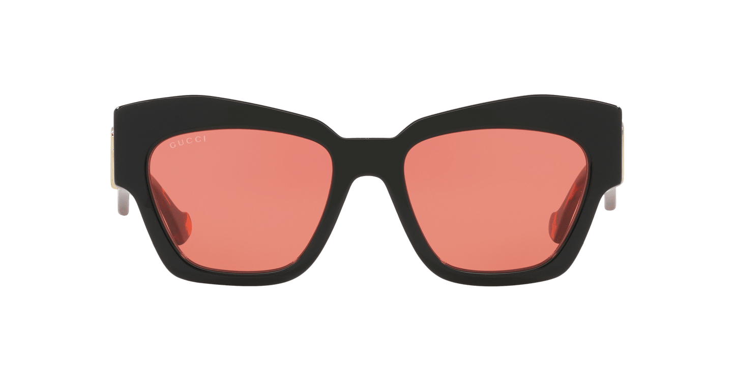 משקפי שמש של גוצ'י שחור-כתום | GUCCI GG1422S Black-Orange