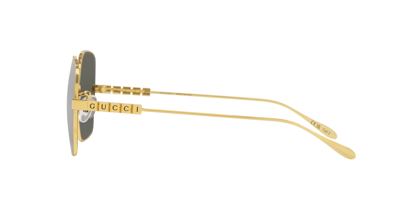 משקפי שמש של גוצ'י זהב-אפור | GUCCI GG1434S Gold-Grey