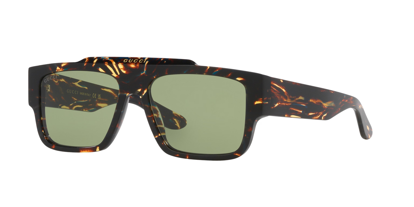 משקפי שמש של גוצ'י צב-ירוק | GUCCI GG1460S Tortoise-Green