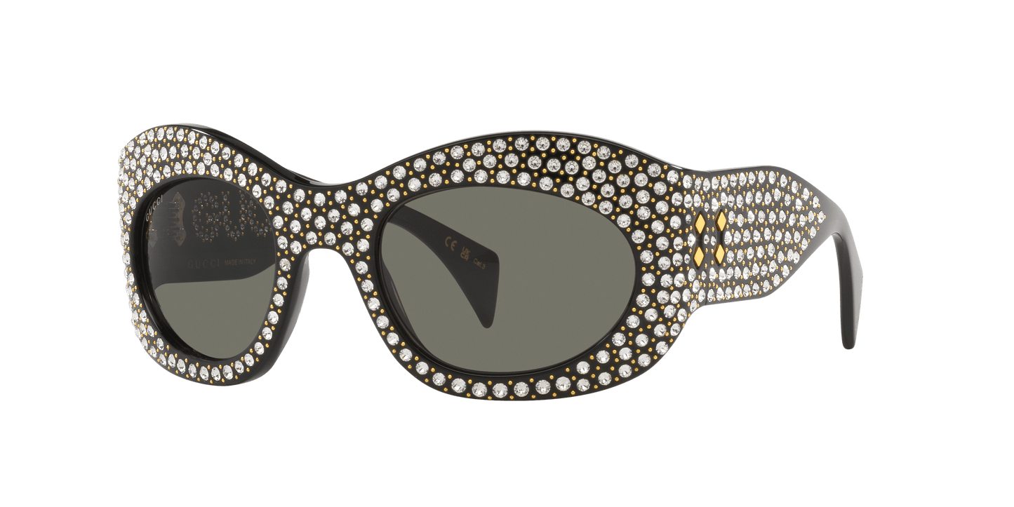 משקפי שמש של גוצ'י שחור-אפור | GUCCI GG1463S Black-Grey