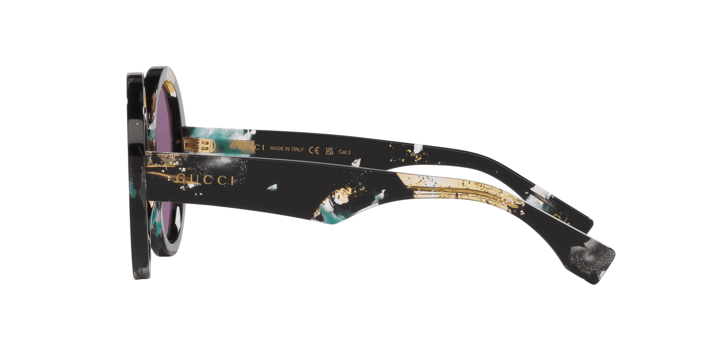 משקפי שמש של גוצ'י שחור-סגול | GUCCI GG1628S Black-Purple