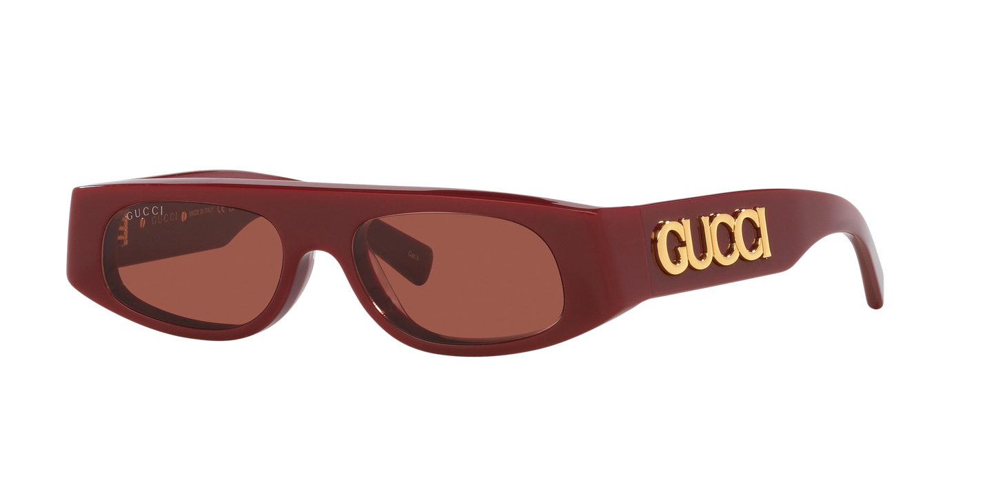 משקפי שמש של גוצ'י אדום-חום | GUCCI GG1771S Red-Brown
