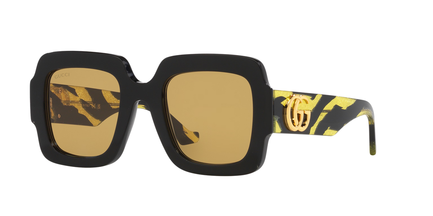 Gucci Sunglasses Black-Brown | GUCCI GG1547S Black-Brown