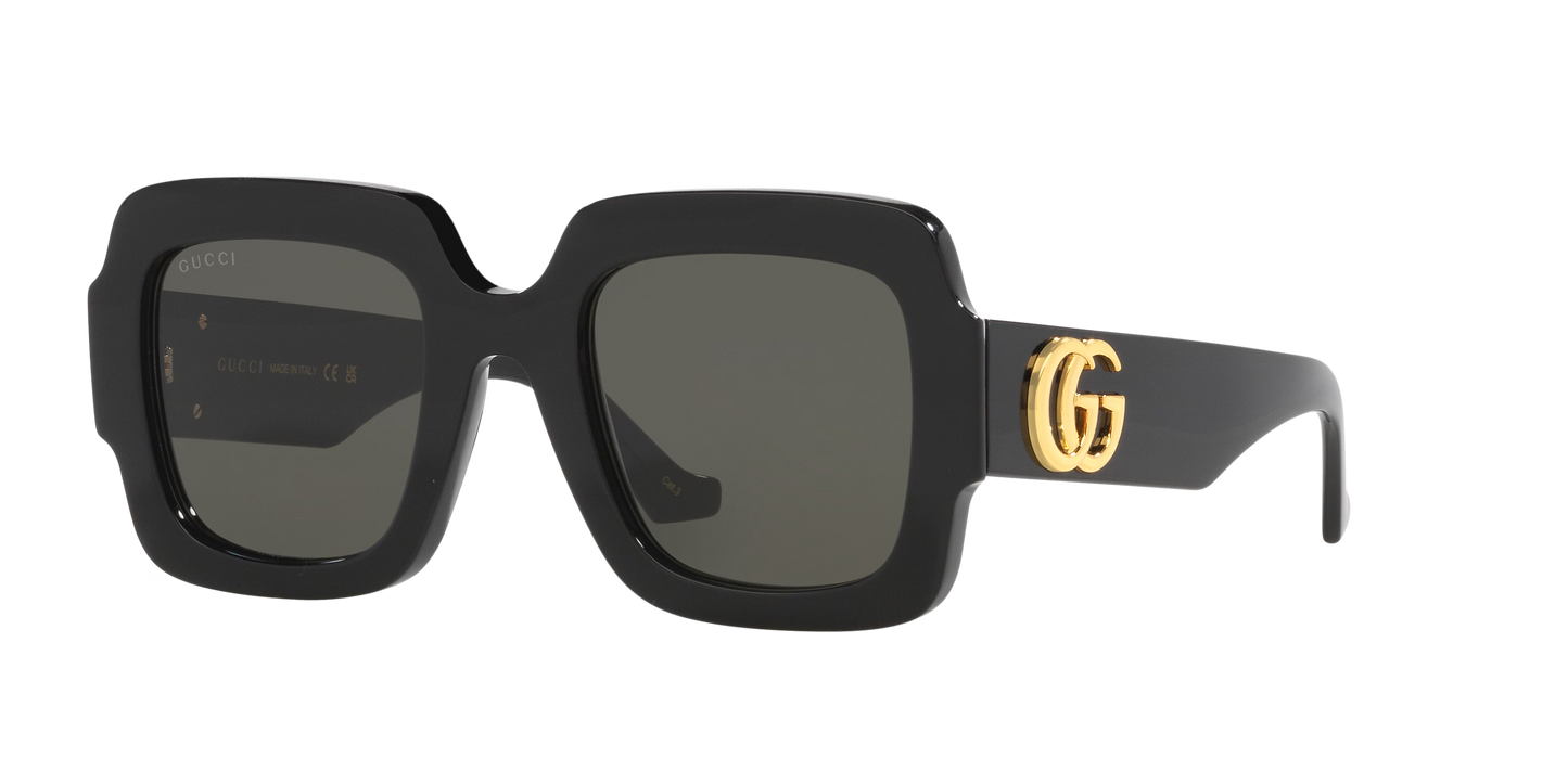 משקפי שמש של גוצ'י שחור-אפור | GUCCI GG1547S Black-Grey
