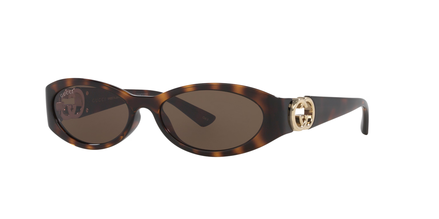 Gucci Tortoise-Brown Sunglasses | GUCCI GG1660S Tortoise-Brown