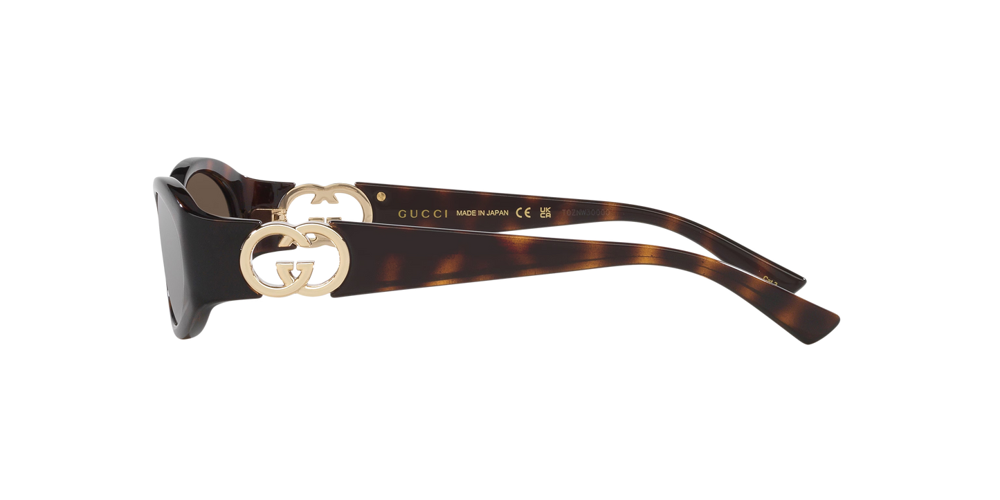 Gucci Tortoise-Brown Sunglasses | GUCCI GG1660S Tortoise-Brown