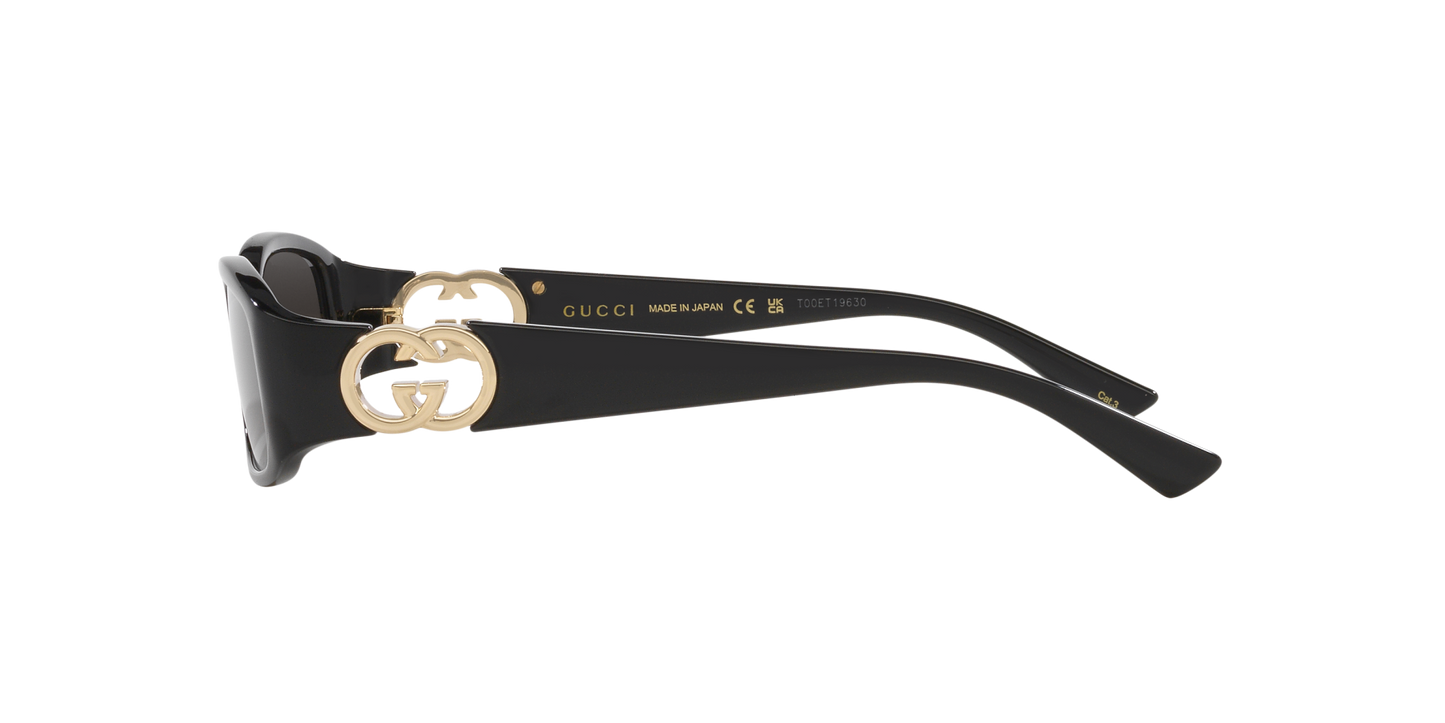 משקפי שמש של גוצ'י שחור-אפור | GUCCI GG1661S Black-Grey