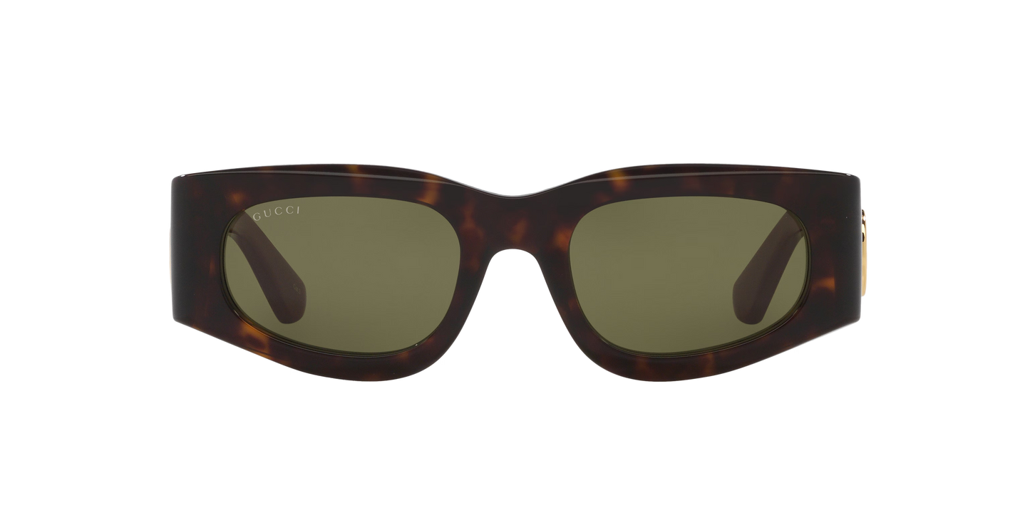 Gucci Tortoise-Green Sunglasses | GUCCI GG1664S Tortoise-Green
