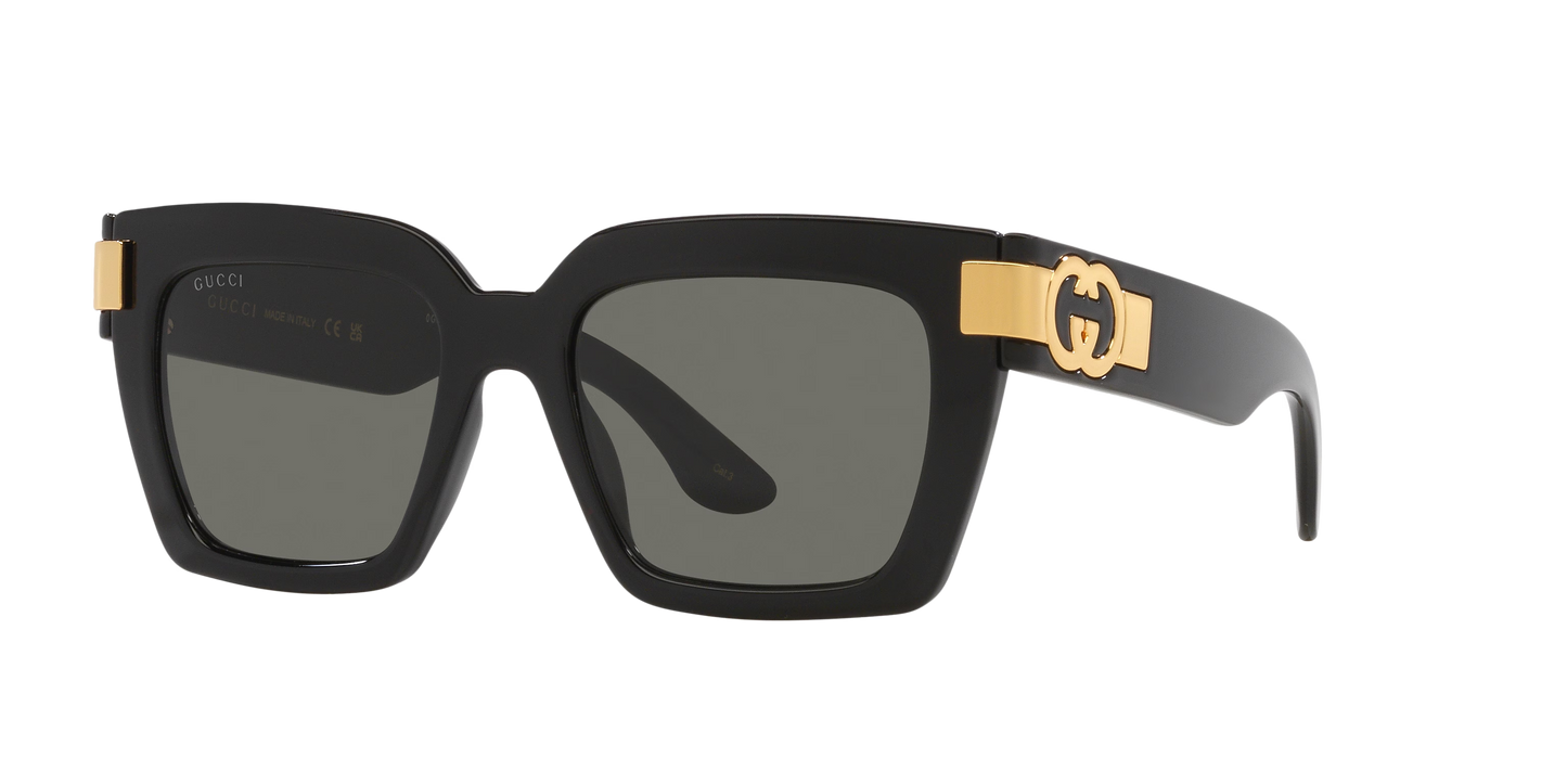 משקפי שמש של גוצ'י שחור-אפור | GUCCI GG1689S Black-Grey