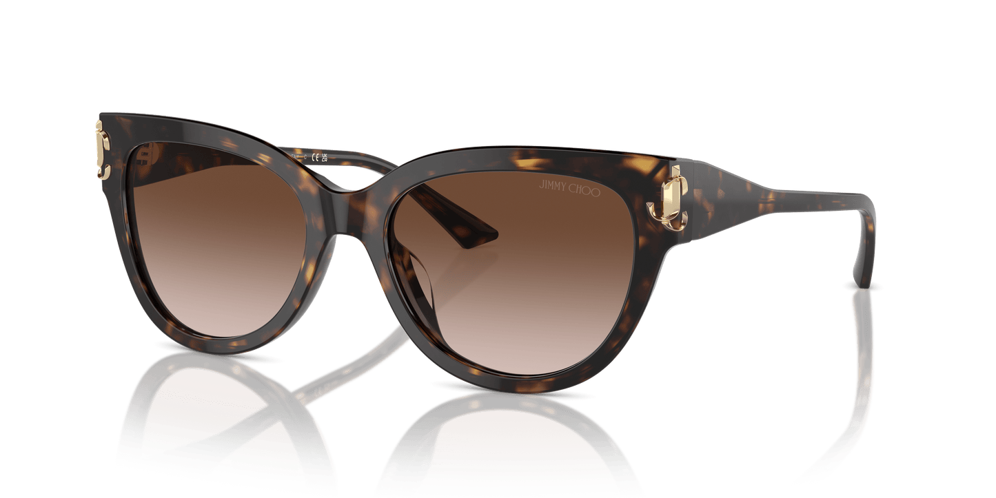 משקפי שמש ג'ימי צ'ו בצבע חום הוואנה | JIMMY CHOO JC5018U Havana-Gradient Brown