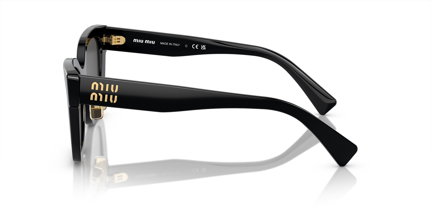 משקפי שמש מיו מיו שחור-אפור | MIU MIU MU 02ZS Black-Grey