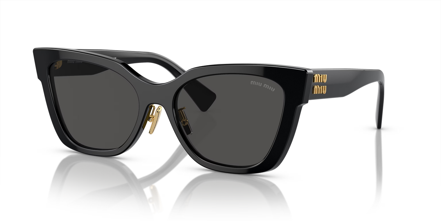 משקפי שמש מיו מיו שחור-אפור | MIU MIU MU 02ZS Black-Grey