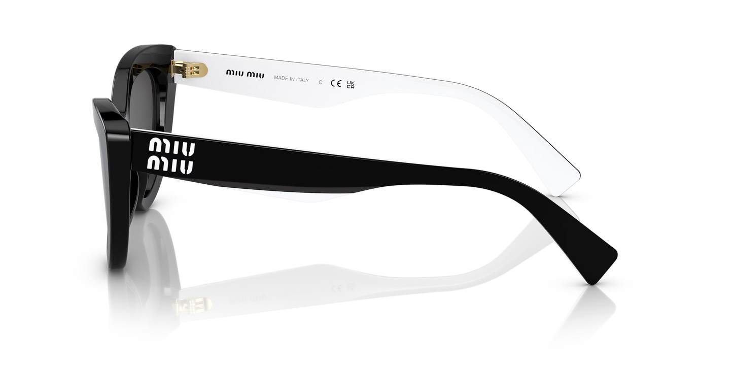 משקפי שמש מיו מיו שחור-אפור | MIU MIU MU 04YS Black-Grey