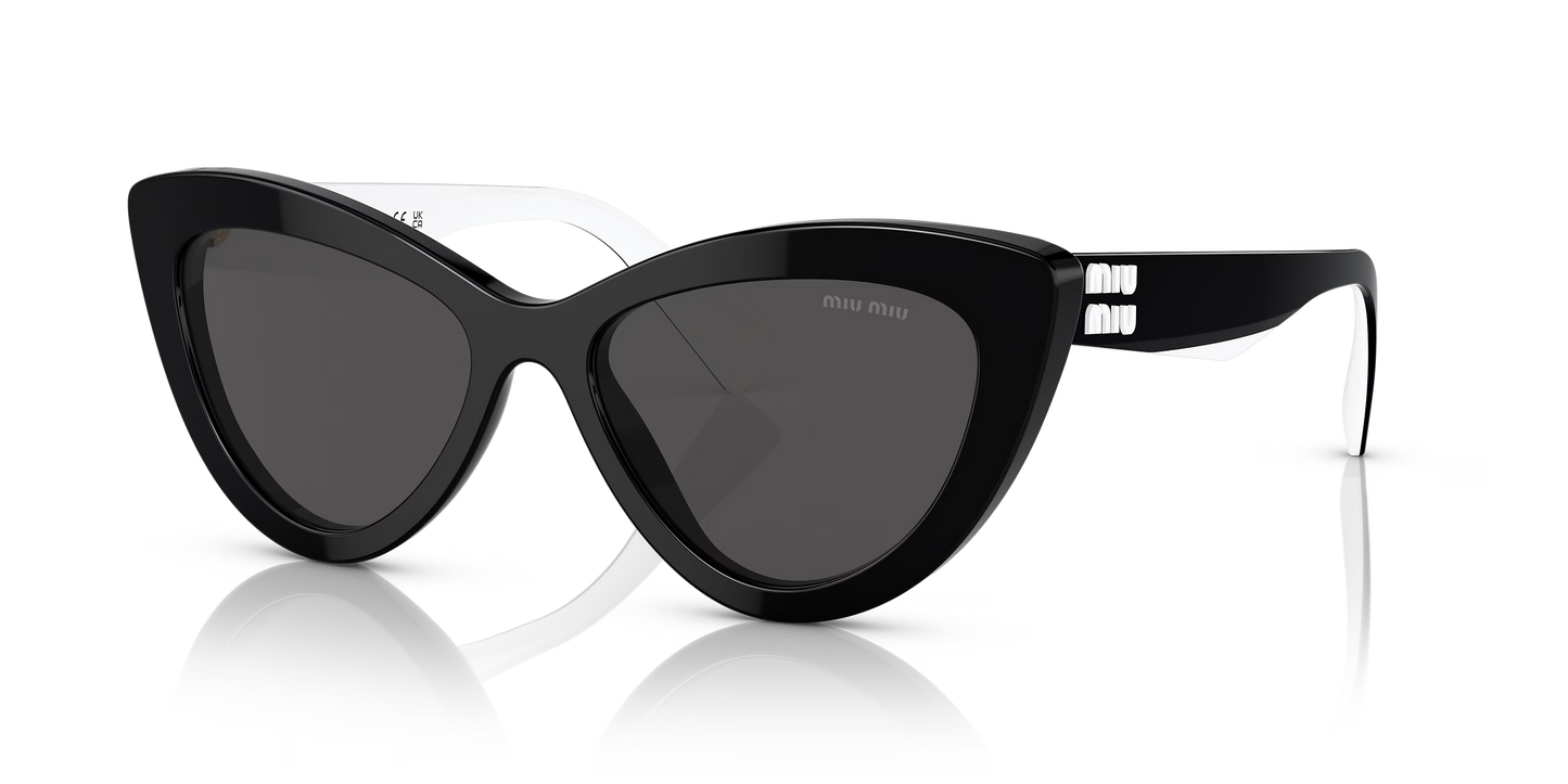 משקפי שמש מיו מיו שחור-אפור | MIU MIU MU 04YS Black-Grey