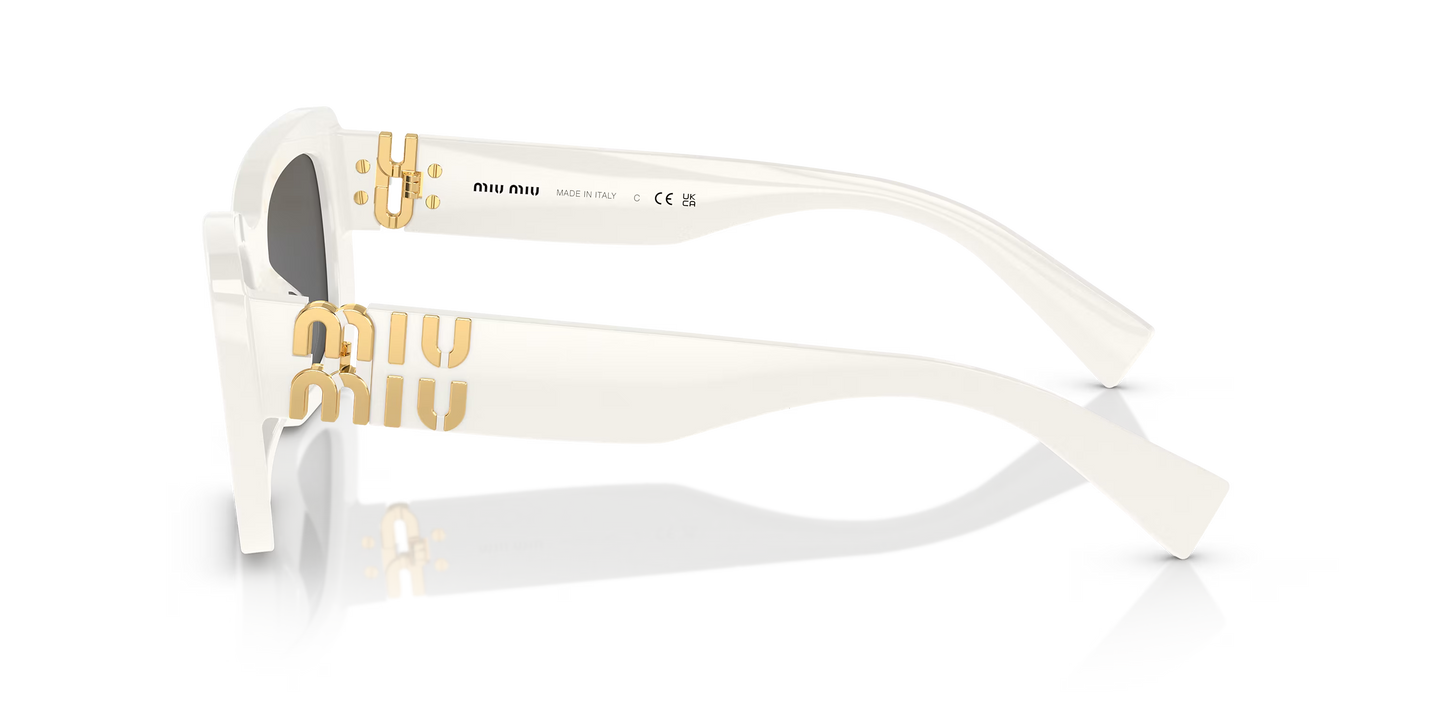 משקפי שמש מיו מיו לבן-אפור | MIU MIU MU 07YS White-Grey