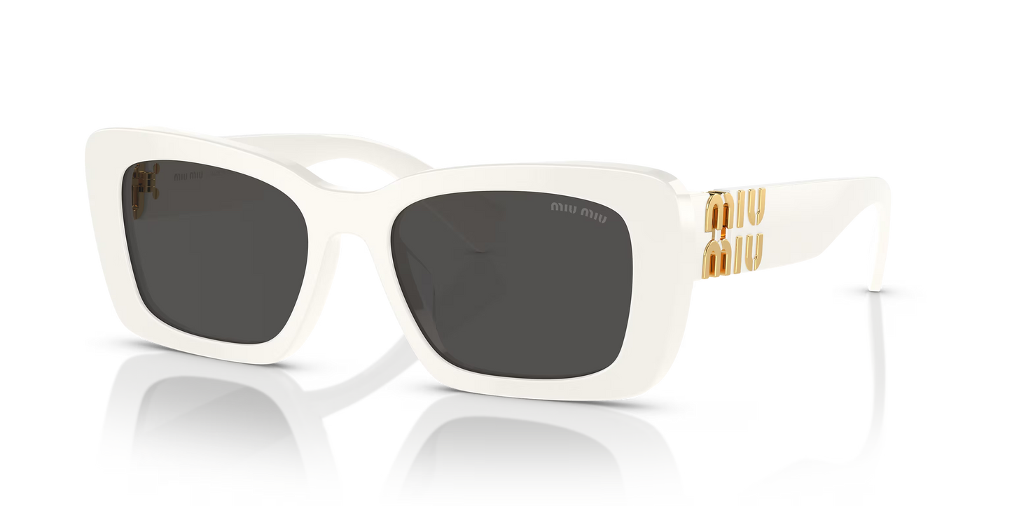 משקפי שמש מיו מיו לבן-אפור | MIU MIU MU 07YS White-Grey