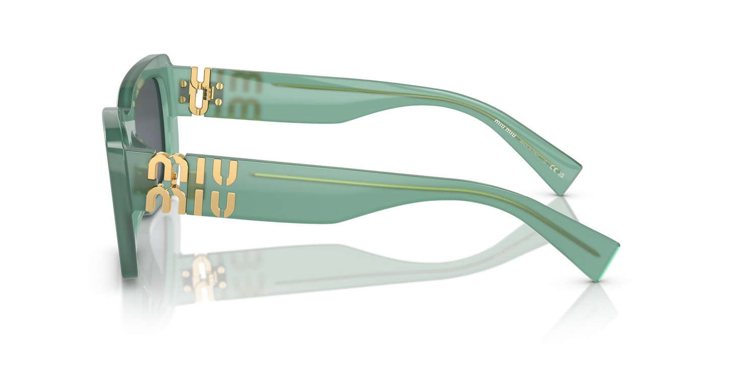משקפי שמש מיו מיו ירוק-אפור | MIU MIU MU 07YS Green-Grey
