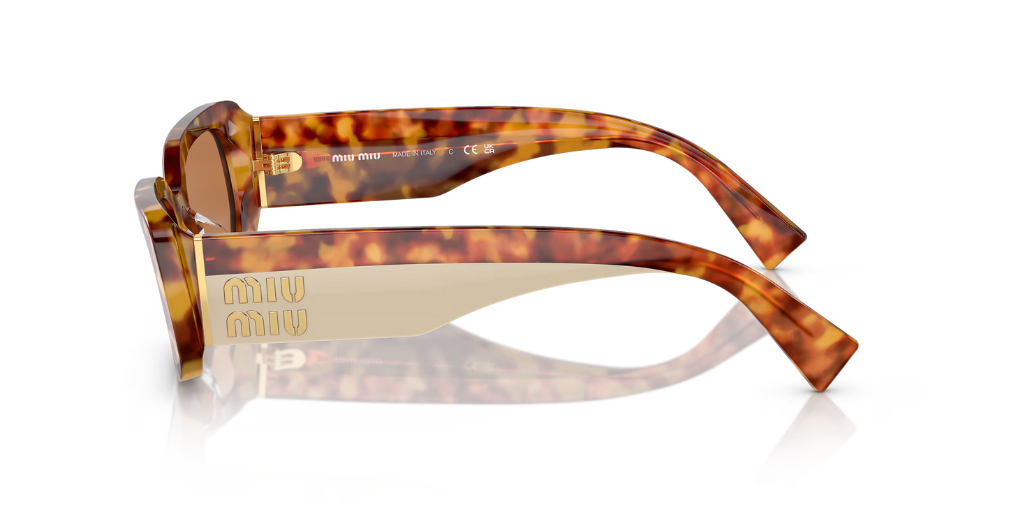 MIU MIU Sunglasses Tortoise-Brown | MIU MIU MU 08YS Tortoise-Brown