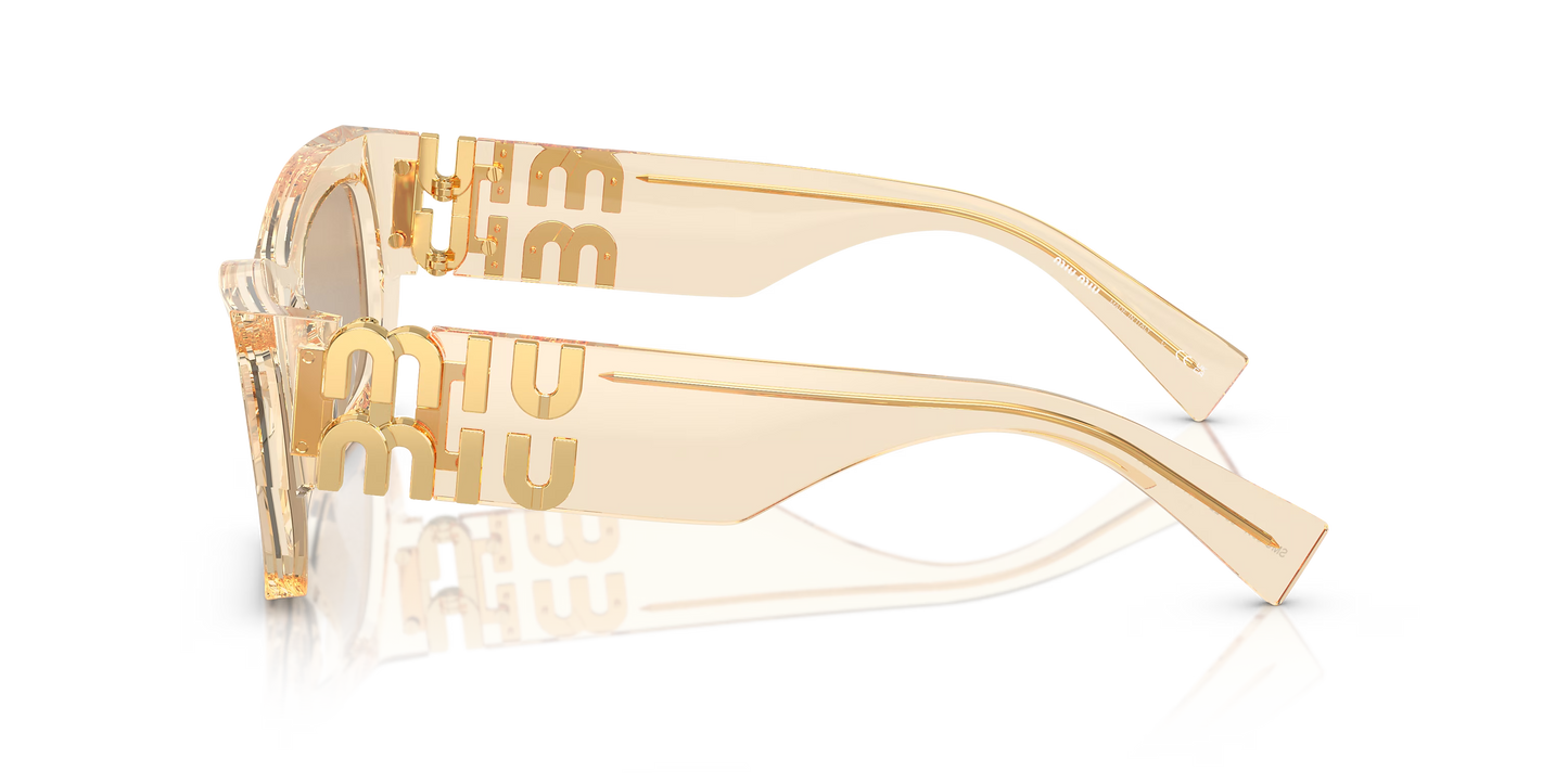 משקפי שמש מיו מיו חום-חום | MIU MIU MU 09WS Brown-Brown