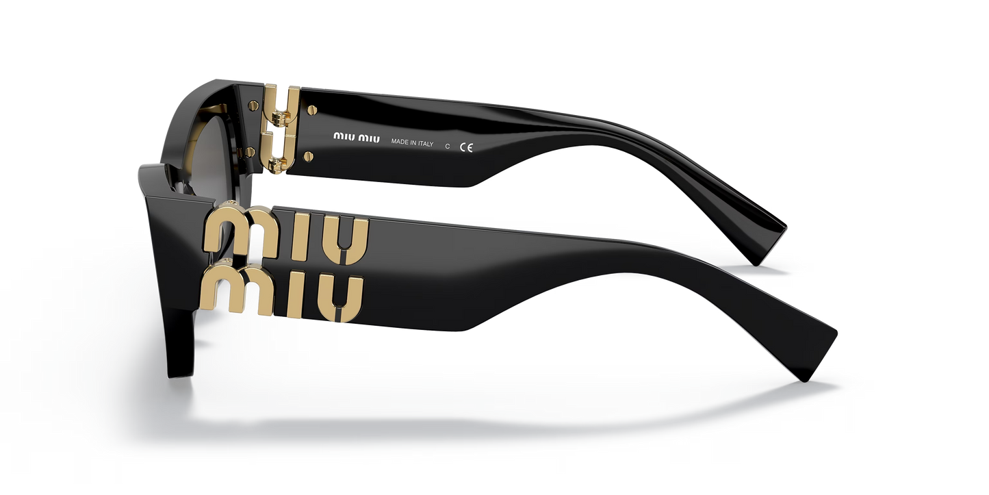 משקפי שמש מיו מיו שחור-אפור | MIU MIU MU 09WS Runway Black-Grey