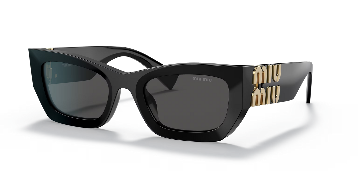 משקפי שמש מיו מיו שחור-אפור | MIU MIU MU 09WS Runway Black-Grey