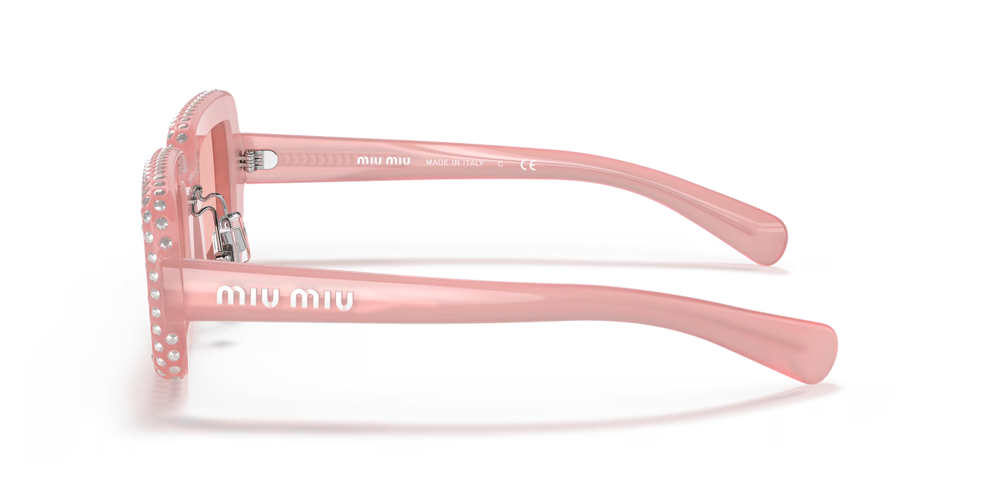 משקפי שמש מיו מיו ורוד-ורוד | MIU MIU MU 09XS Pink-Pink