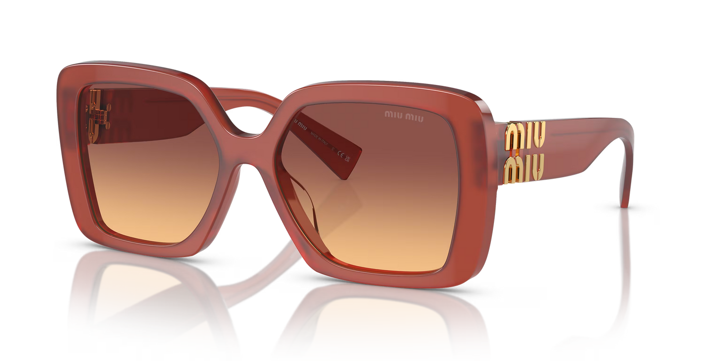 משקפי שמש מיו מיו אדום-כתום | MIU MIU MU 10YS Red-Orange