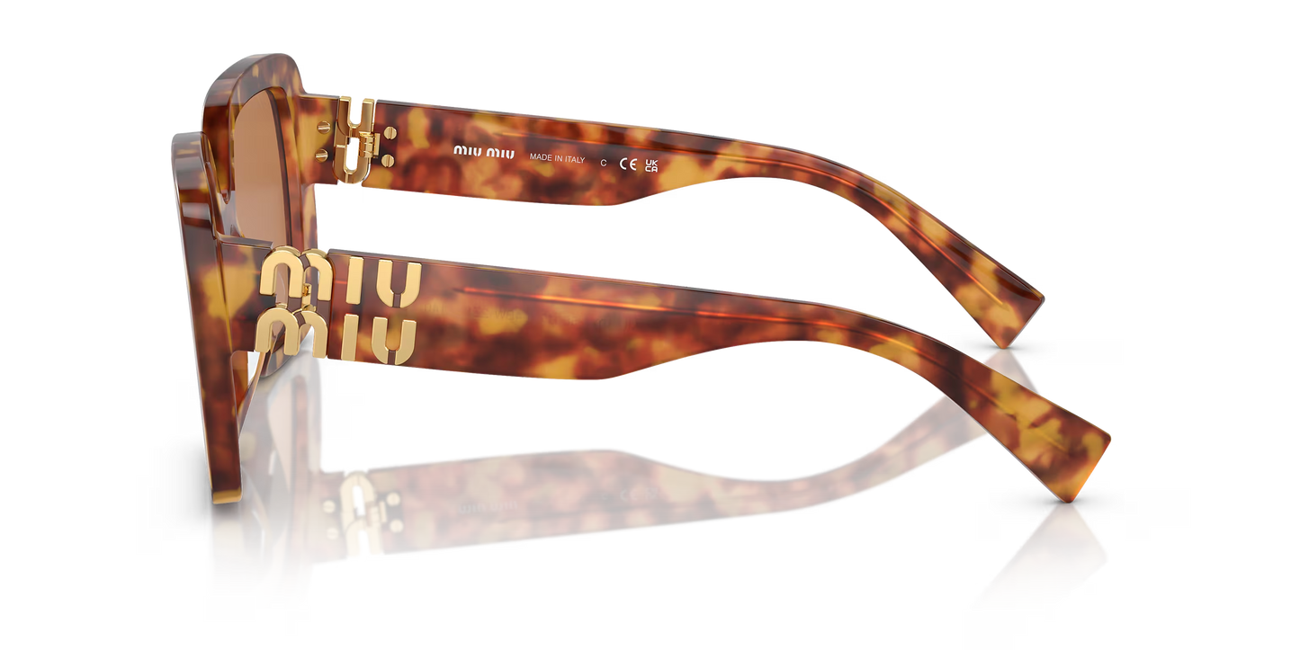MIU MIU MU 10YS Tortoise-Brown Sunglasses