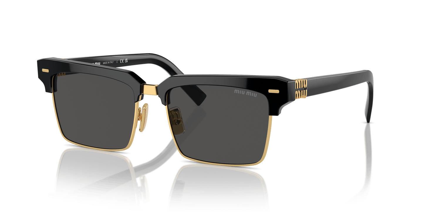Miu Miu sunglasses in black-dark grey | MIU MIU MU 10ZS Black-Dark Grey