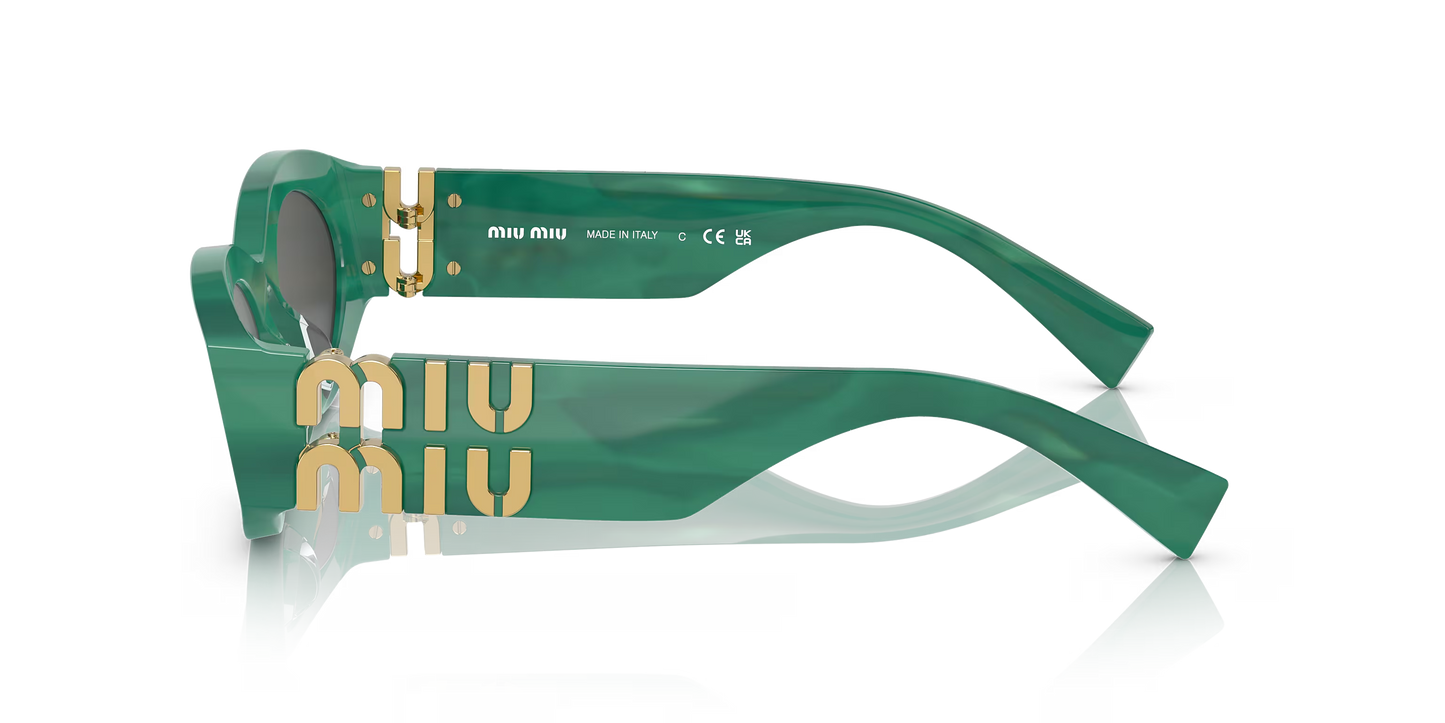 משקפי שמש מיו מיו ירוק-אפור | MIU MIU MU 11WS Green-Grey