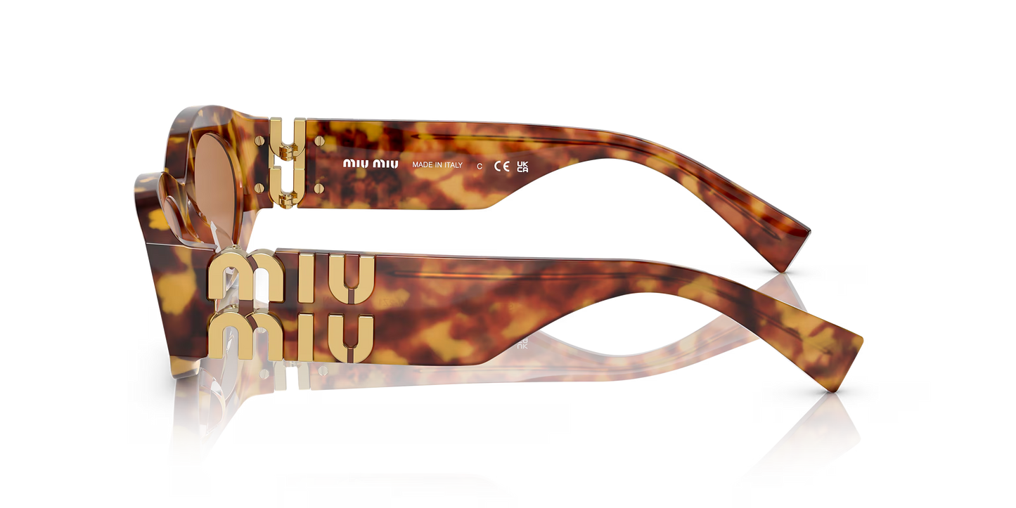 משקפי שמש מיו מיו צב-חום | MIU MIU MU 11WS Tortoise-Brown