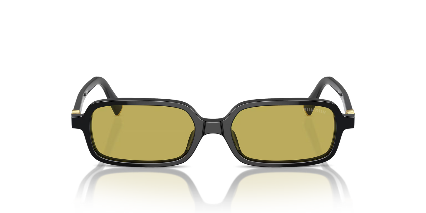 משקפי שמש מיו מיו שחור-ירוק | MIU MIU MU 11ZS Black-Green