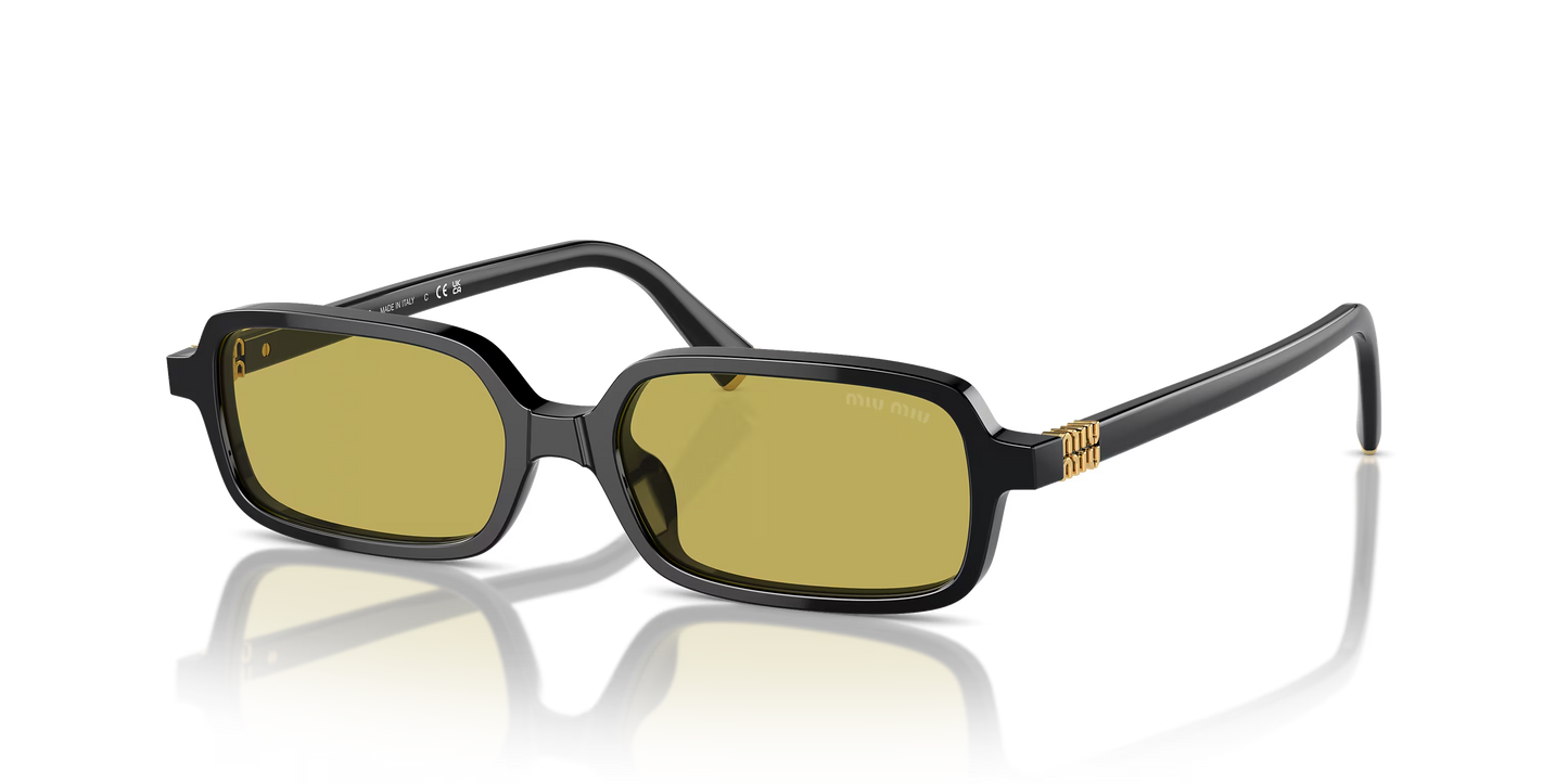 משקפי שמש מיו מיו שחור-ירוק | MIU MIU MU 11ZS Black-Green