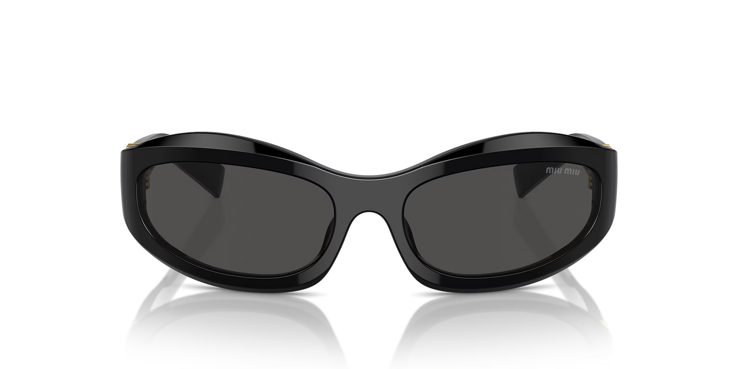 משקפי שמש מיו מיו שחור-אפור | MIU MIU MU 14ZS Black-Grey