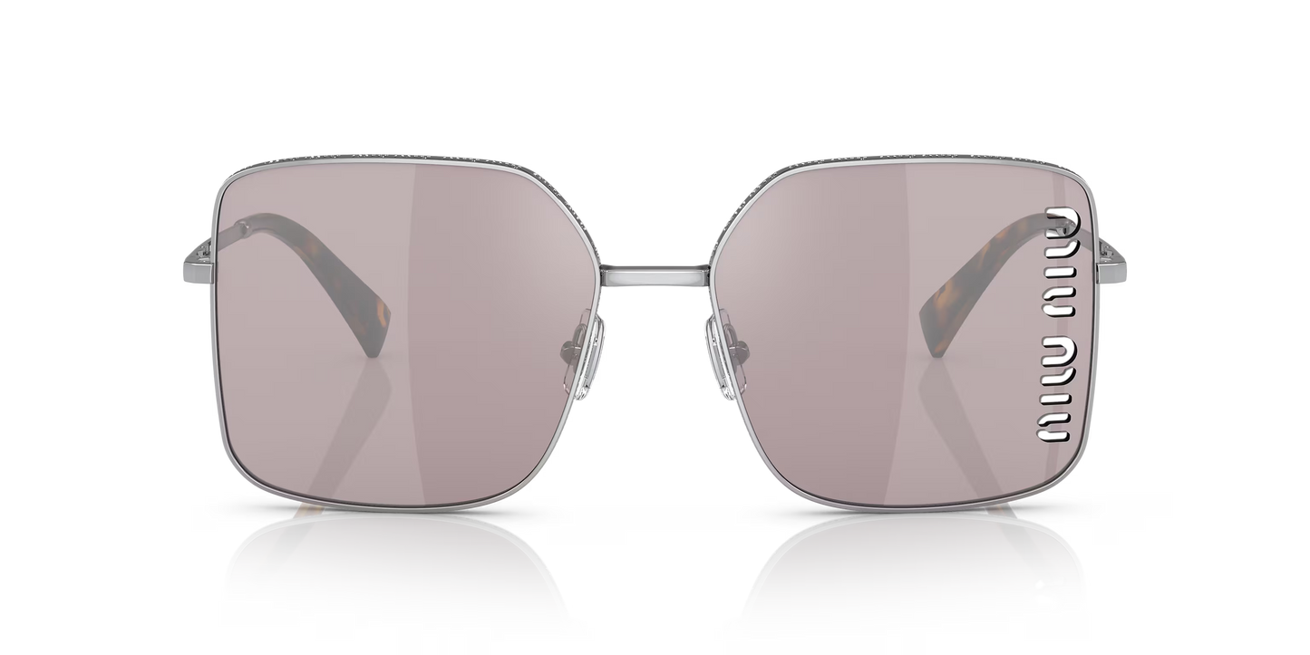 משקפי שמש מיו מיו כסף-סגול | MIU MIU MU 51YS Silver-Violet