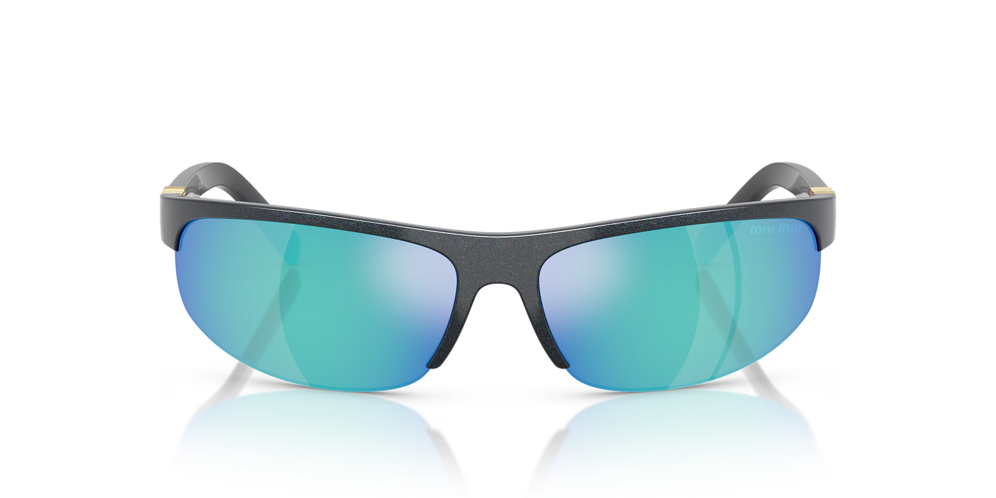 MIU MIU MU A02S Grey-Blue Sunglasses